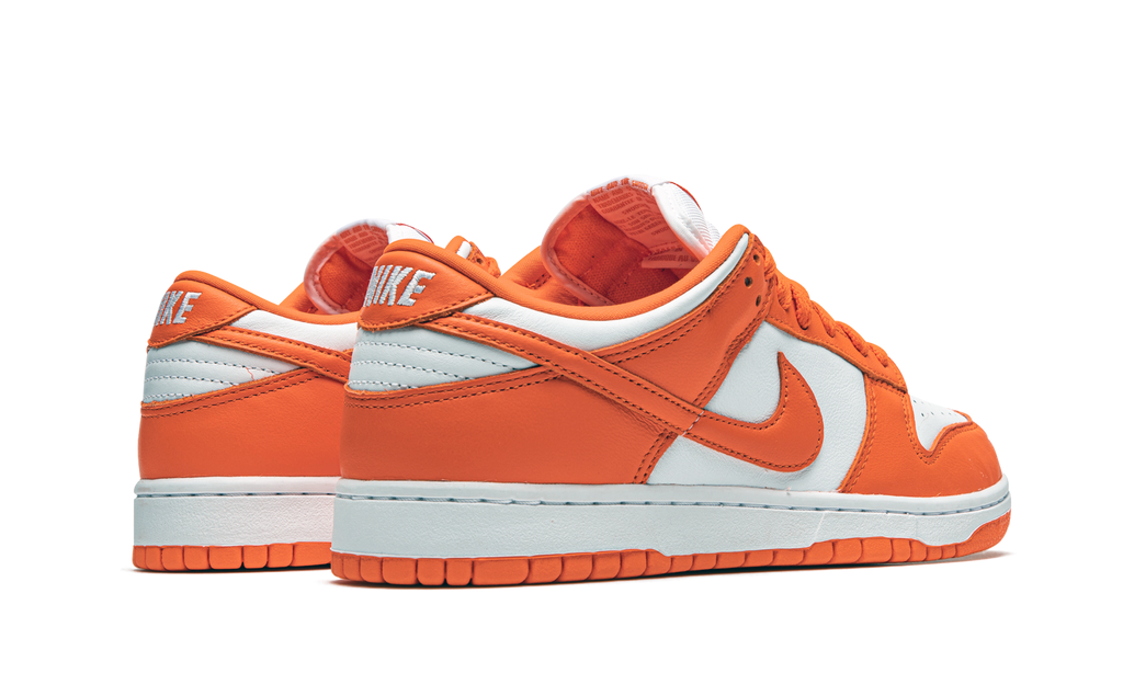 Nike SB Dunk Low Pro, оранжевый с белым, кожа, нубук, мужские, женские